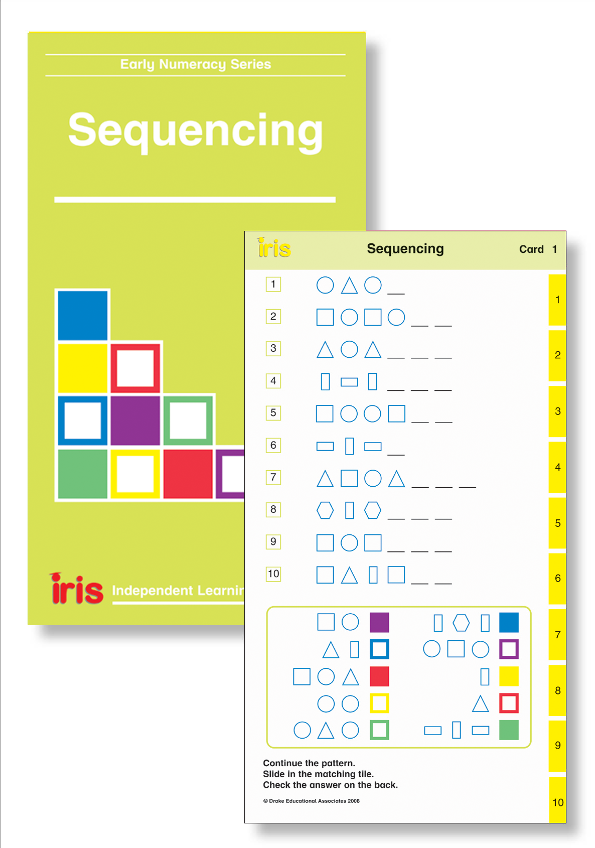 Iris Study Cards: Early Numeracy Year 1 - Sequencing